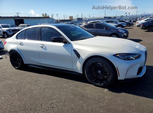 WBS43AY09RFS56370 2024 BMW M3 White Передня права чверть