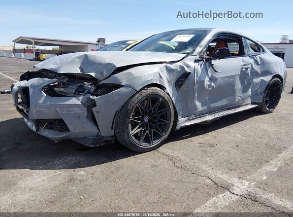 WBS43AZ03PCL68062 2023 BMW M4 Серый Передняя левая четверть