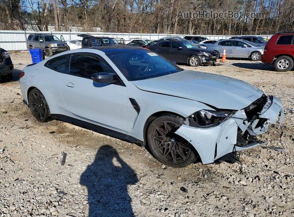 WBS43AZ05RCP26135 2024 BMW M4 Серый Передняя правая четверть
