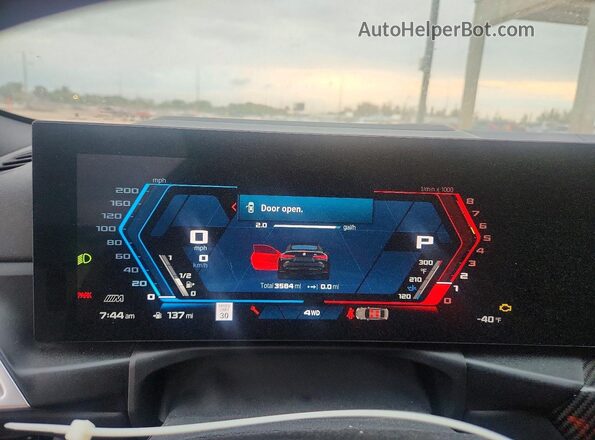 WBS43BA07TCW40429 2026 BMW M4 Черный Вид щитка приборов