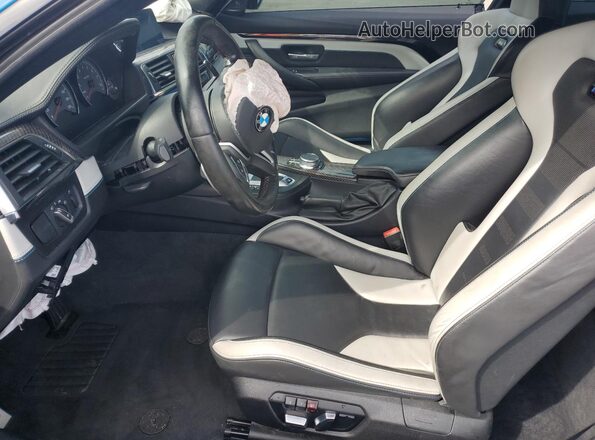 WBS4Y9C01LFJ62997 2020 BMW M4 Blue Widok wnętrza z przodu