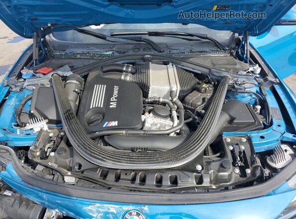 WBS4Y9C01LFJ62997 2020 BMW M4 Blue Widok wnętrza z tyłu