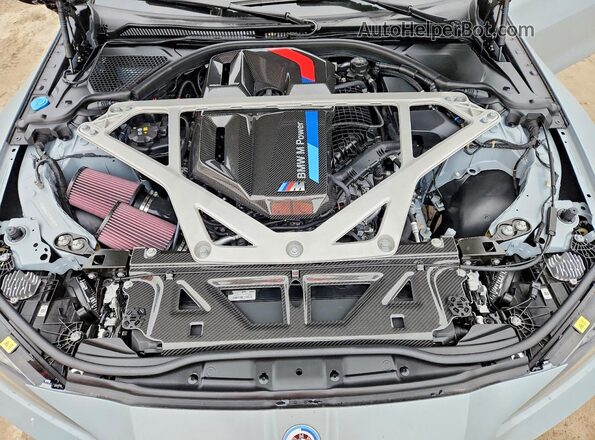 WBS63AZ07PCM82803 2023 BMW M4 Gray Widok wnętrza z tyłu