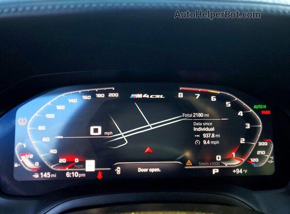 WBS63AZ07PCM82803 2023 BMW M4 Gray Widok zestawu wskaźników