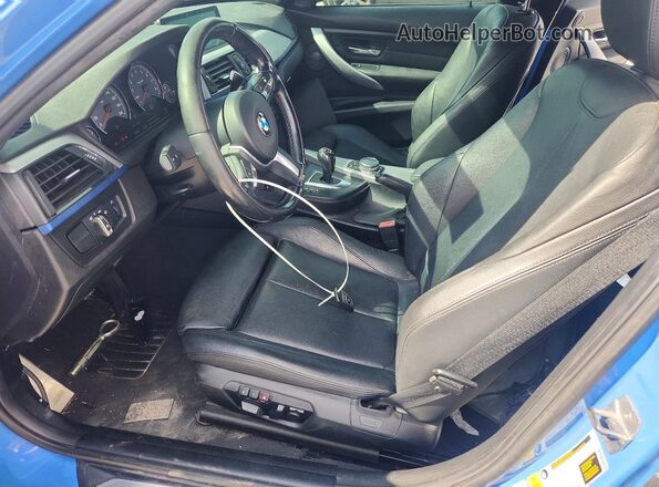 WBS8M9C54J5L71582 2018 BMW M3 Blue Widok wnętrza z przodu