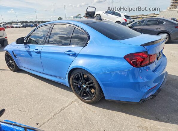 WBS8M9C54J5L71582 2018 BMW M3 Blue Tył lewy