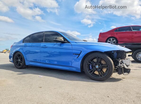 WBS8M9C54J5L71582 2018 BMW M3 Blue Przód prawy