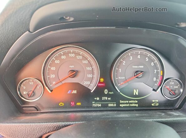 WBS8M9C54J5L71582 2018 BMW M3 Blue Widok zestawu wskaźników