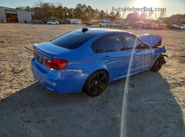 WBS8M9C57G5D30231 2016 BMW M3 Синий Задняя правая четверть