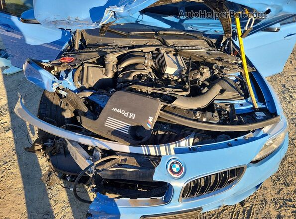 WBS8M9C57G5D30231 2016 BMW M3 Синий Вид задней части салона