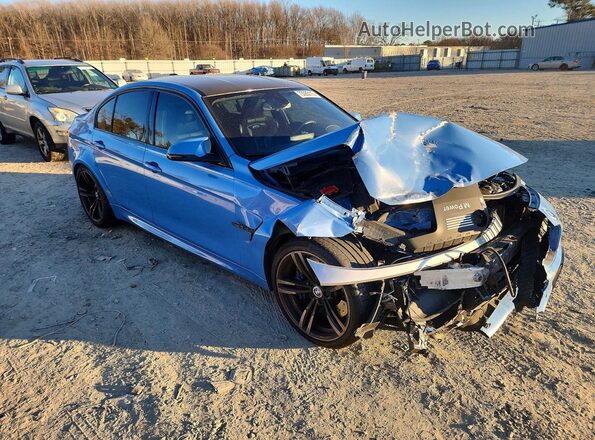 WBS8M9C57G5D30231 2016 BMW M3 Синий Передняя правая четверть