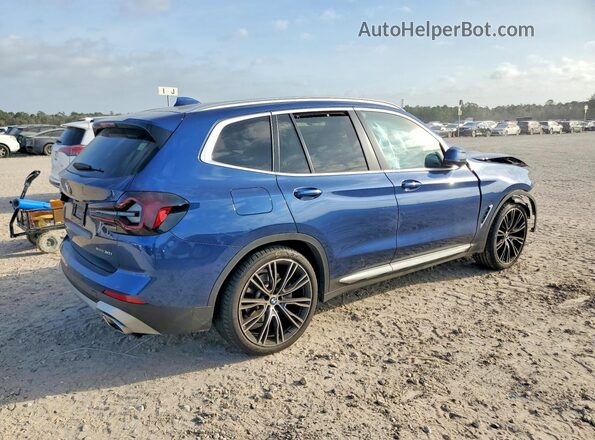 WBX47DP01RN289631 2024 BMW X3 Синий Задняя правая четверть