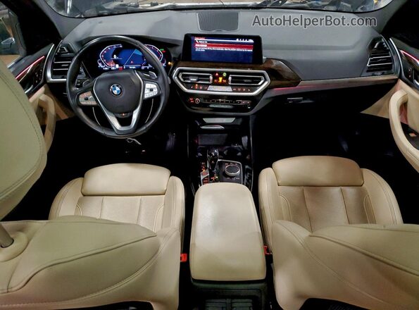 WBX57DP06PN189087 2023 BMW X3 Black Вид панелі приладів