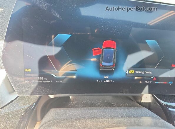 WBX73EF00P5Y08052 2023 BMW X1 Black Vista del cuadro de instrumentos