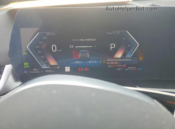 WBX73EF05P5X86159 2023 BMW X1 Серый Вид щитка приборов