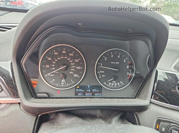 WBXHT3C31J5L25166 2018 BMW X1 Угольный Вид щитка приборов