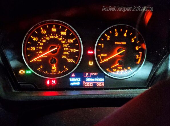 WBXHT3C32GP884450 2016 BMW X1 Black Widok zestawu wskaźników