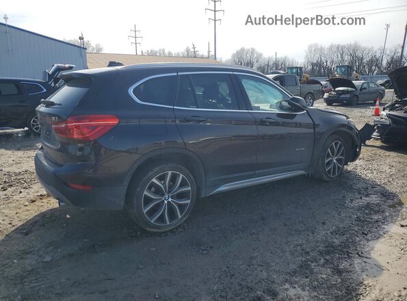 WBXHT3C34H5F70024 2017 BMW X1 Black Tył prawy