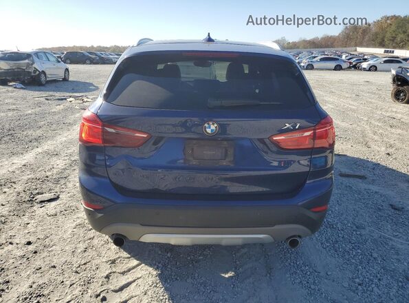 WBXHT3C36H5F75127 2017 BMW X1 Синий Вид сзади