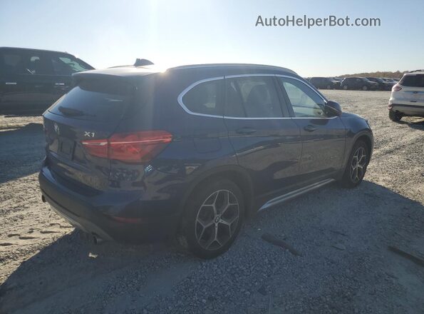WBXHT3C36H5F75127 2017 BMW X1 Синий Задняя правая четверть