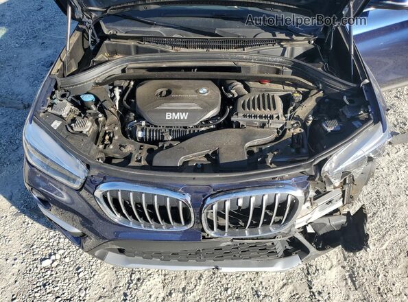 WBXHT3C36H5F75127 2017 BMW X1 Синий Вид подкапотного пространства