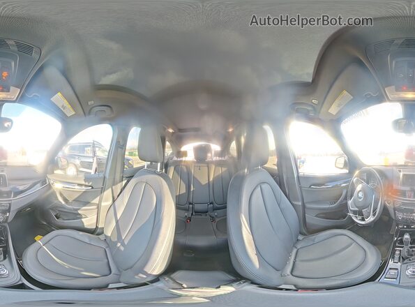 WBXHT3C38G5F66332 2016 BMW X1 Gray Vista interior de 360 grados