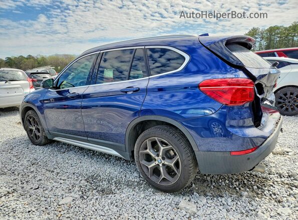 WBXHT3C50K3H34003 2019 BMW X1 Синий Задняя левая четверть
