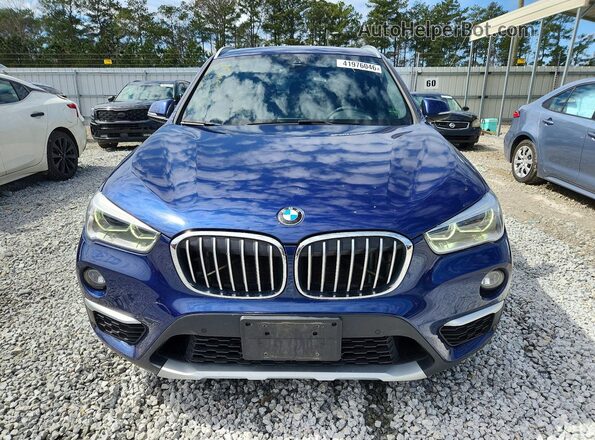 WBXHT3C50K3H34003 2019 BMW X1 Синий Вид спереди