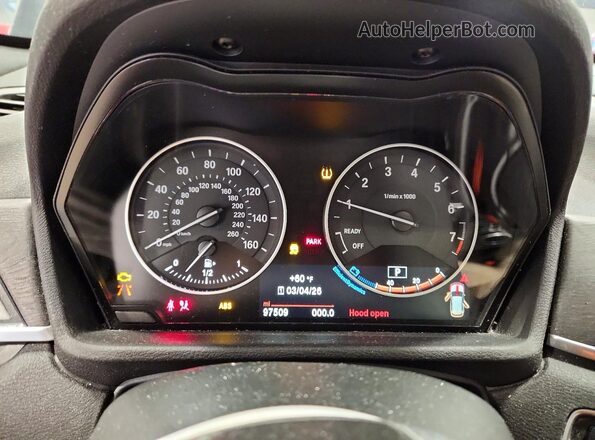 WBXHT3Z38G4A51067 2016 BMW X1 Черный Вид щитка приборов