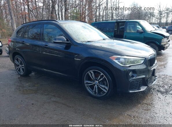 WBXHU7C52K3H45038 2019 BMW X1 Черный Передняя правая четверть