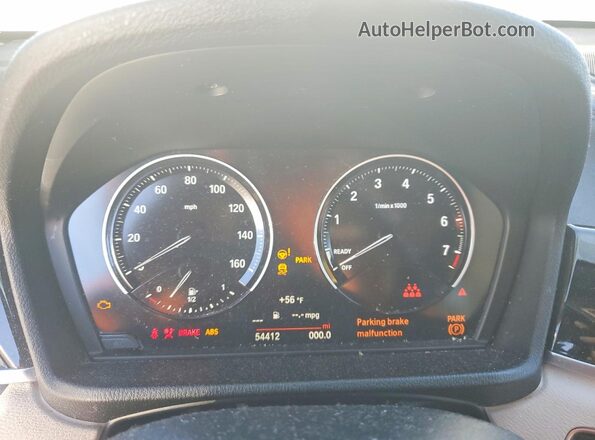 WBXJG7C01N5V20760 2022 BMW X1 White Սարքավորումների վահանակի տեսք