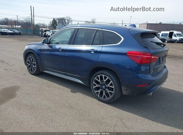 WBXJG7C06N5U56635 2022 BMW X1 Синий Задняя левая четверть
