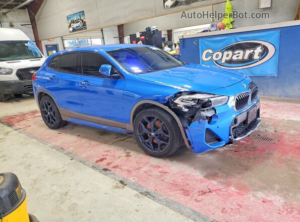 WBXYJ5C39JEF73282 2018 BMW X2 Синий Передняя правая четверть
