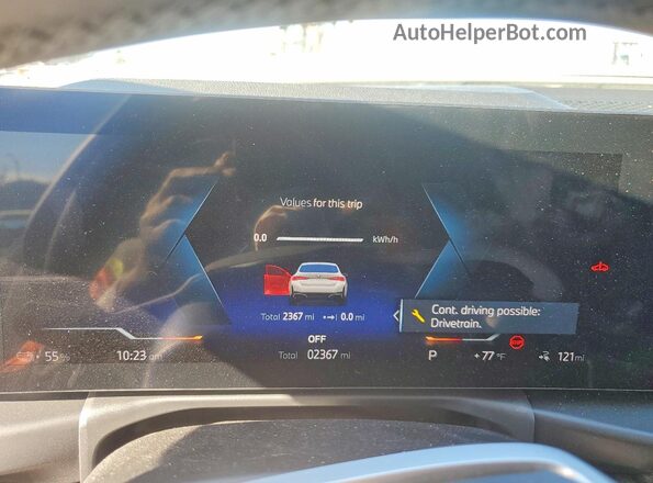 WBY23HD05SFV77355 2025 BMW I4 Белый Вид щитка приборов
