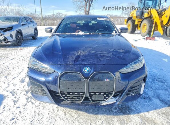WBY33AW05NFM60680 2022 BMW I4 Blue Widok z przodu