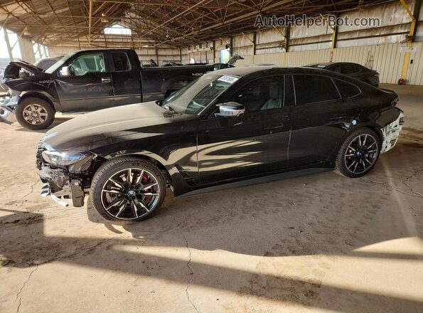 WBY33AW08NFM77487 2022 BMW I4 Black Передня ліва чверть