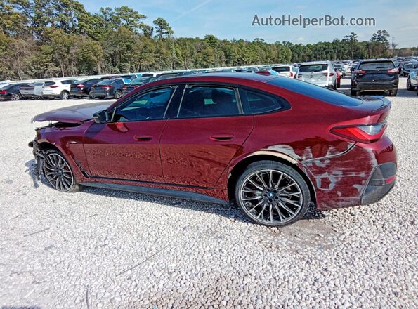WBY33AW0XNFM84490 2022 BMW I4 Maroon Tył lewy