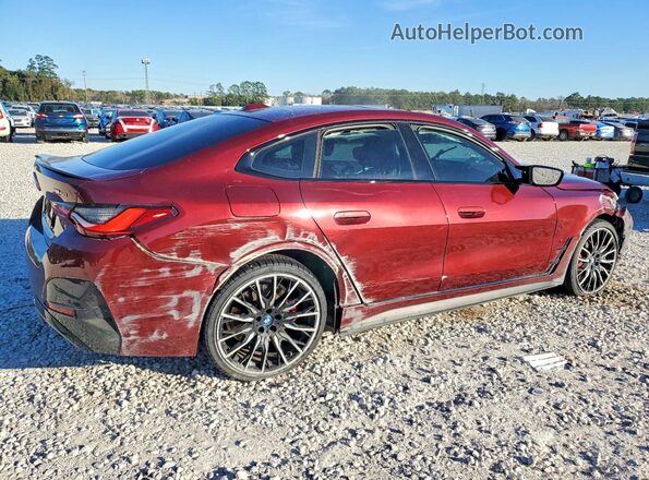 WBY33AW0XNFM84490 2022 BMW I4 Maroon Tył prawy