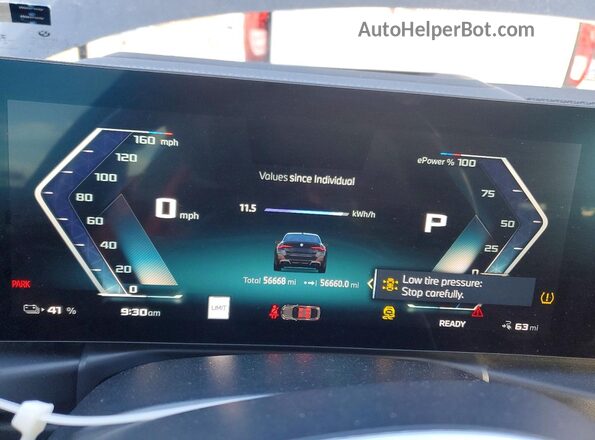 WBY33AW0XRFR77804 2024 BMW I4 Black Widok zestawu wskaźników