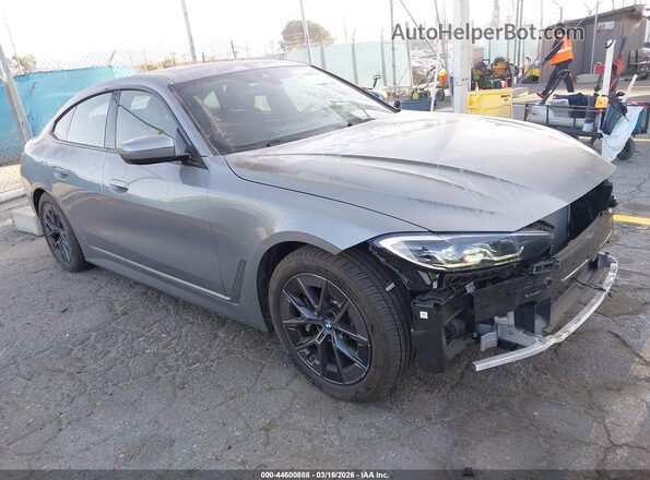 WBY43AW01PFP45075 2023 BMW I4 Gray Front right