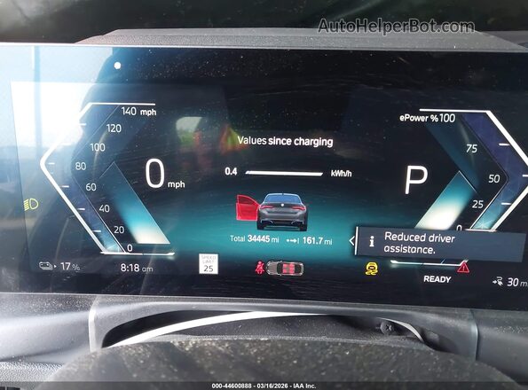 WBY43AW01PFP45075 2023 BMW I4 Gray Rear seats view