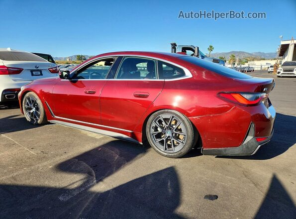 WBY43AW04PFR35646 2023 BMW I4 Бордовый Задняя левая четверть