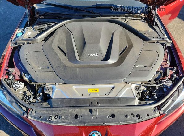 WBY43AW04PFR35646 2023 BMW I4 Бордовый Вид задней части салона