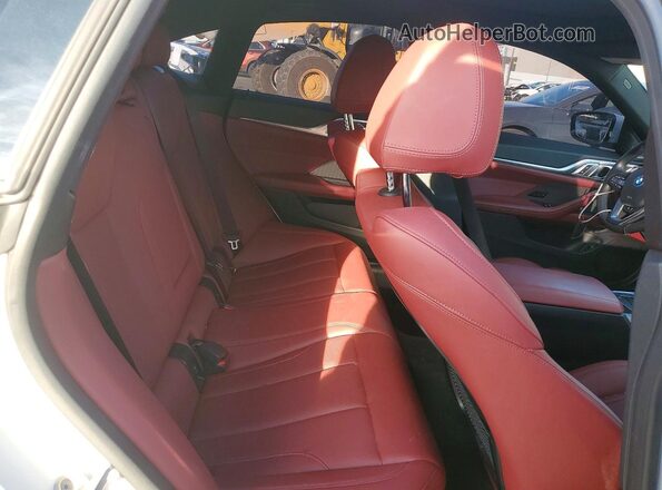 WBY43AW0XPFP56480 2023 BMW I4 White Вид задніх сидінь