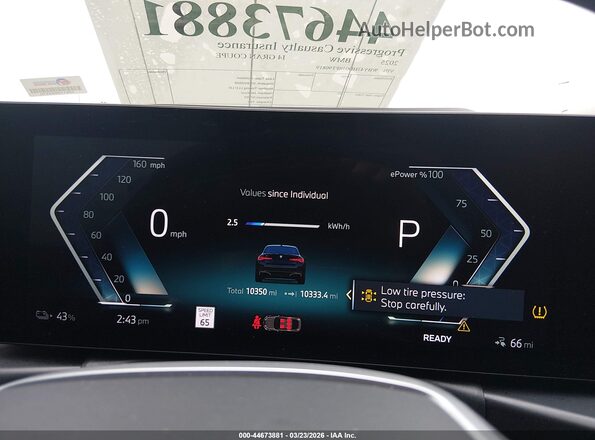 WBY43HD05SFT90819 2025 BMW I4 Черный Вид задних сидений
