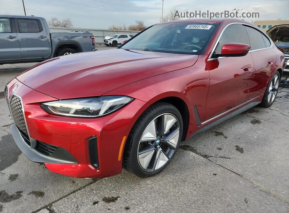 WBY43HD05SFU11197 2025 BMW I4 Красный Передняя левая четверть