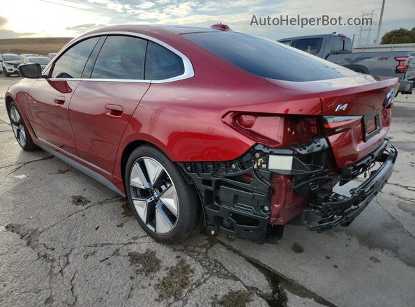 WBY43HD05SFU11197 2025 BMW I4 Красный Задняя левая четверть