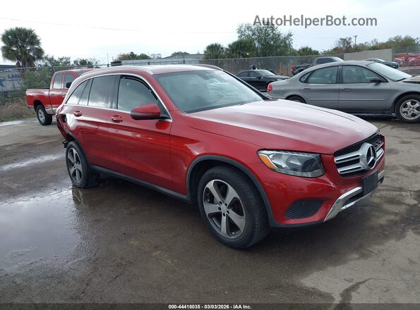 WDC0G4JB2GF046109 2016 MERCEDES-BENZ GLC 300 Красный Передняя правая четверть