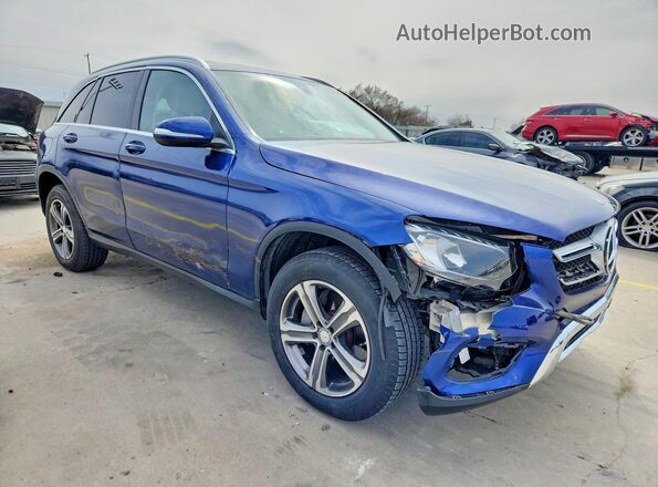 WDC0G4JB4HF132765 2017 MERCEDES-BENZ GLC-CLASS Синий Передняя правая четверть