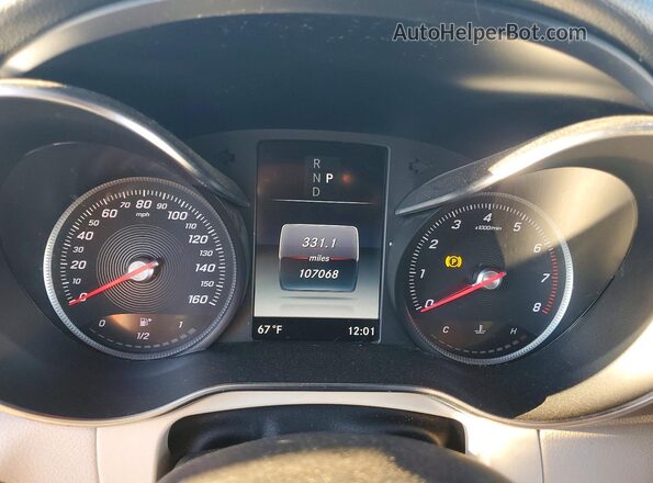 WDC0G4KB1JV112869 2018 MERCEDES-BENZ GLC-CLASS Белый Вид щитка приборов